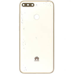 Задня кришка Honor 7A Pro 5.7 /7C 5.7 /Huawei Y6 2018 /Y6 Prime 2018 золотиста, без скла камери - подряпини