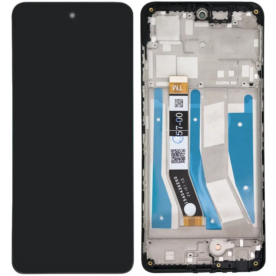 Дисплей Motorola XT2237 Moto G73 чорний, з рамкою, фото 1