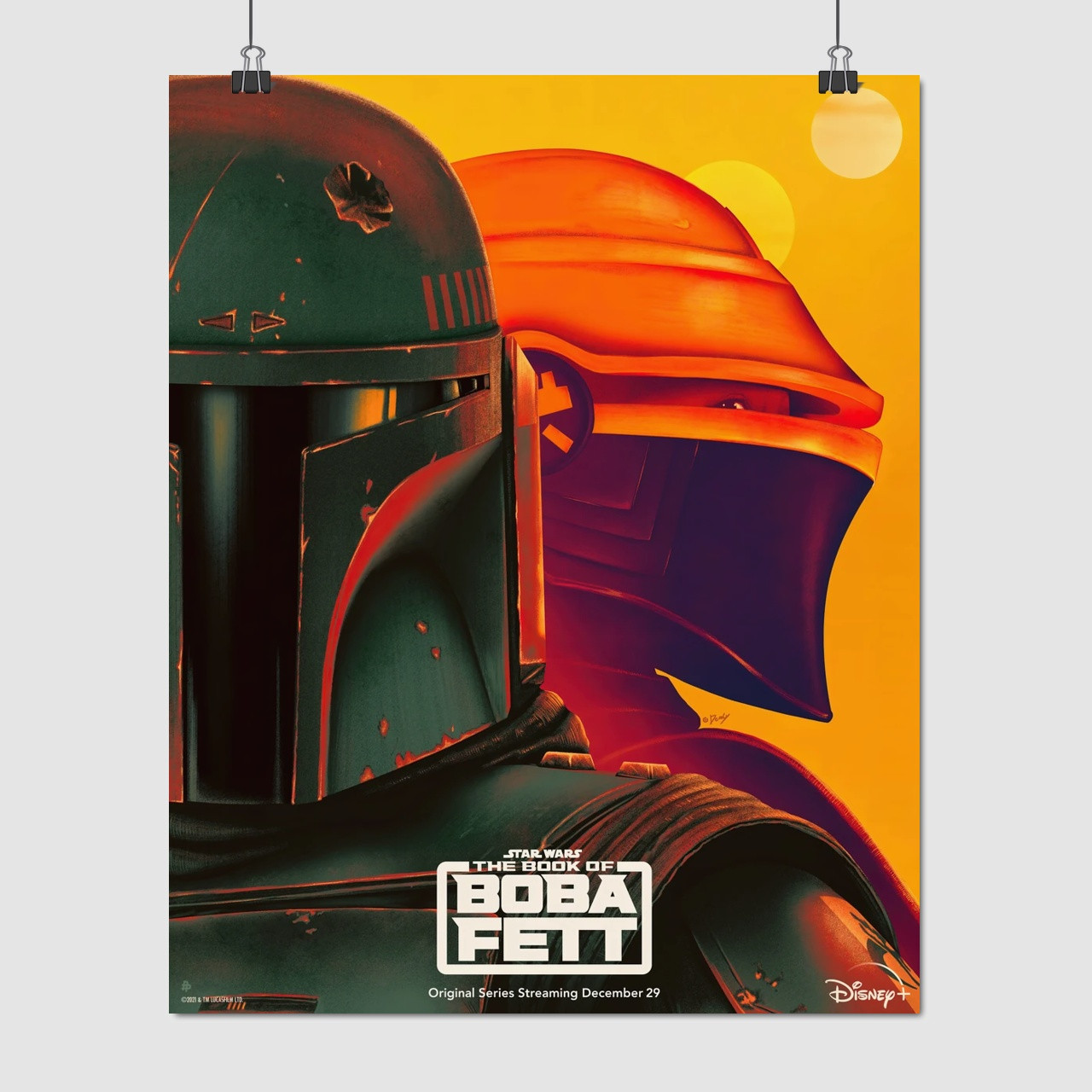Плакат "Книга Боби Фетта, The Book of Boba Fett", 60×48см