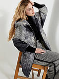 Стильна жіноча демісезонна  куртка утеплена подовженна- ''Атлана'', фото 2