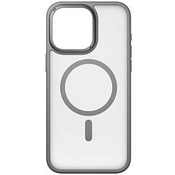 Чохол з MagSafe Momax CaseForm PLAY iPhone 15 Pro Max Сірий (CPAP23XLE)