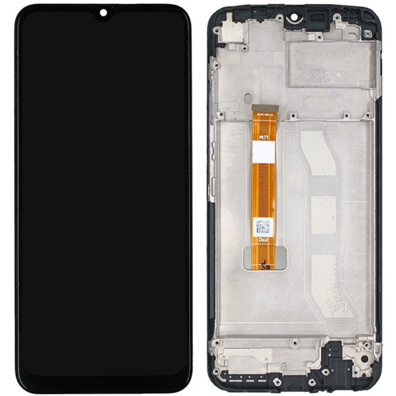 Дисплей Realme C25Y чорний, з рамкою, фото 1