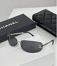 Жіночі сірі сонцезахисні окуляри Chanel Vintage Шанель