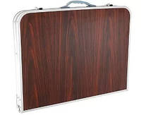 Алюмінієвий туристичний стіл з 4 стільцями складаний чемодан. Портативний дорожній набір, фото 6