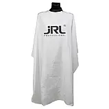 Пеньюар накидка перукарський із силіконовим коміром JRL Professional Cutting Cape White JRL-AN31024, фото 3