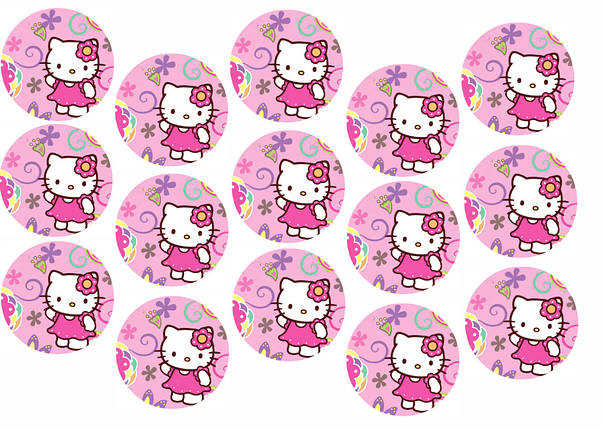 Вафельна картинка Hello Kitty / Хелло Кітті 3, фото 1