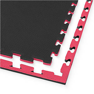 Мат-пазл (ластівчин хвіст) 4FIZJO Mat Puzzle EVA 100 x 100 x 2 см 4FJ0168 Black/Red Poland