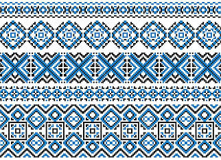 Вафельна картинка Вишивка 7