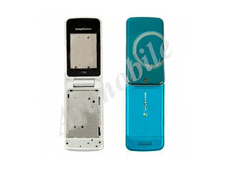 Корпус Sony Ericsson T707 бірюзовий
