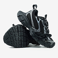 Balenciaga 3XL Black чоловічі та жіночі кросівки, стильні кросівки Balenciaga, модні кросівки Balenciaga чорні, великі кросівки
