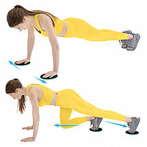 Диски-слайдери для ковзання (гладинга) 4FIZJO Sliding Disc 4FJ0268 Poland, фото 4