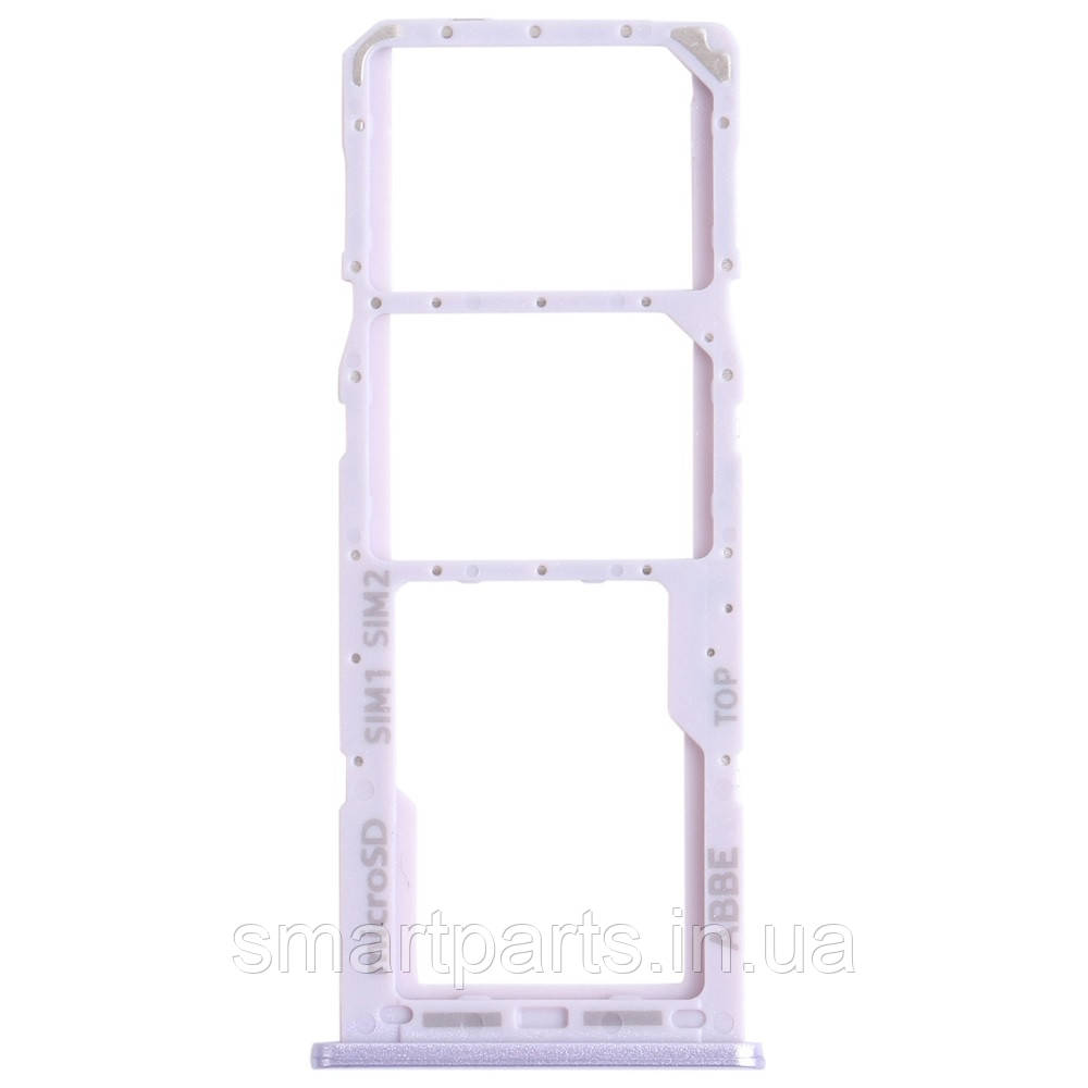 Тримач Sim-карти та карти пам'яті Samsung A225F Galaxy A22 4G Dual Sim, бузковий, Violet, на дві Sim-карти