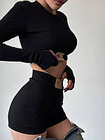 Жіночий комплект шорти з топом, фото 4