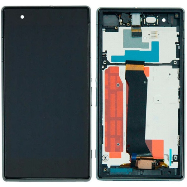 Дисплей Sony C6916 Xperia Z1s L39t чорний, з рамкою, фото 1