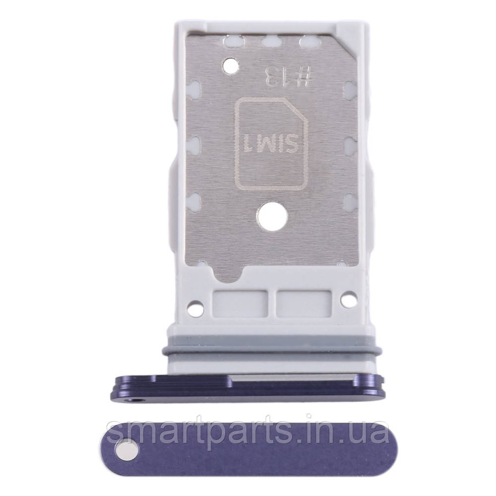 Тримач Sim-карти Samsung S921 Galaxy S24 фіолетовий, Cobalt Violet, на дві Sim-карти