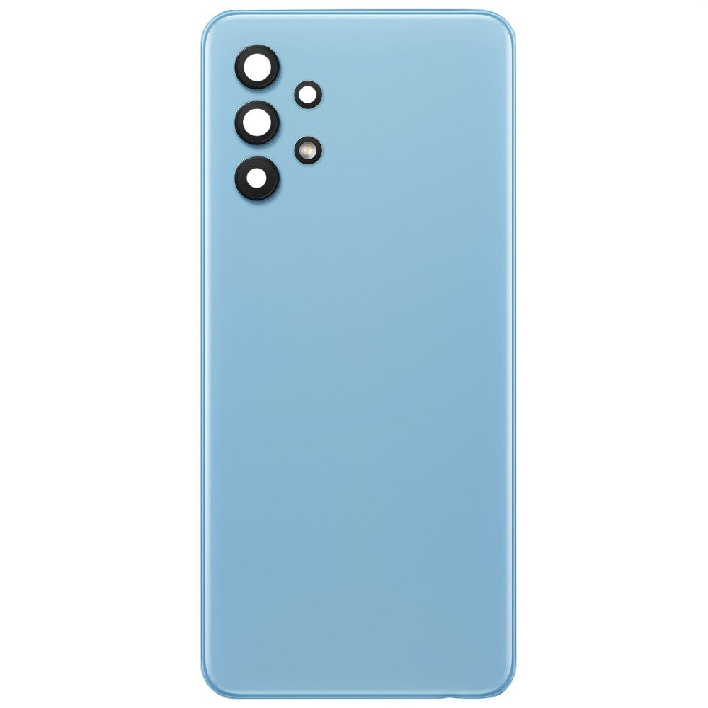 Задня кришка Samsung A326 Galaxy A32 5G блакитна, Awesome Blue, оригінал PRC + скло камери