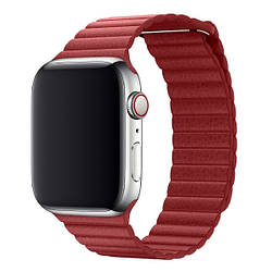 Ремінець Apple Watch 38/40mm Leather Loop Red