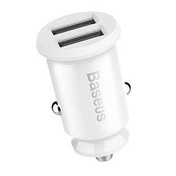 Зарядний пристрій Baseus Grain Car Charger 3.1А 2USB (CCALL-ML02) Білий