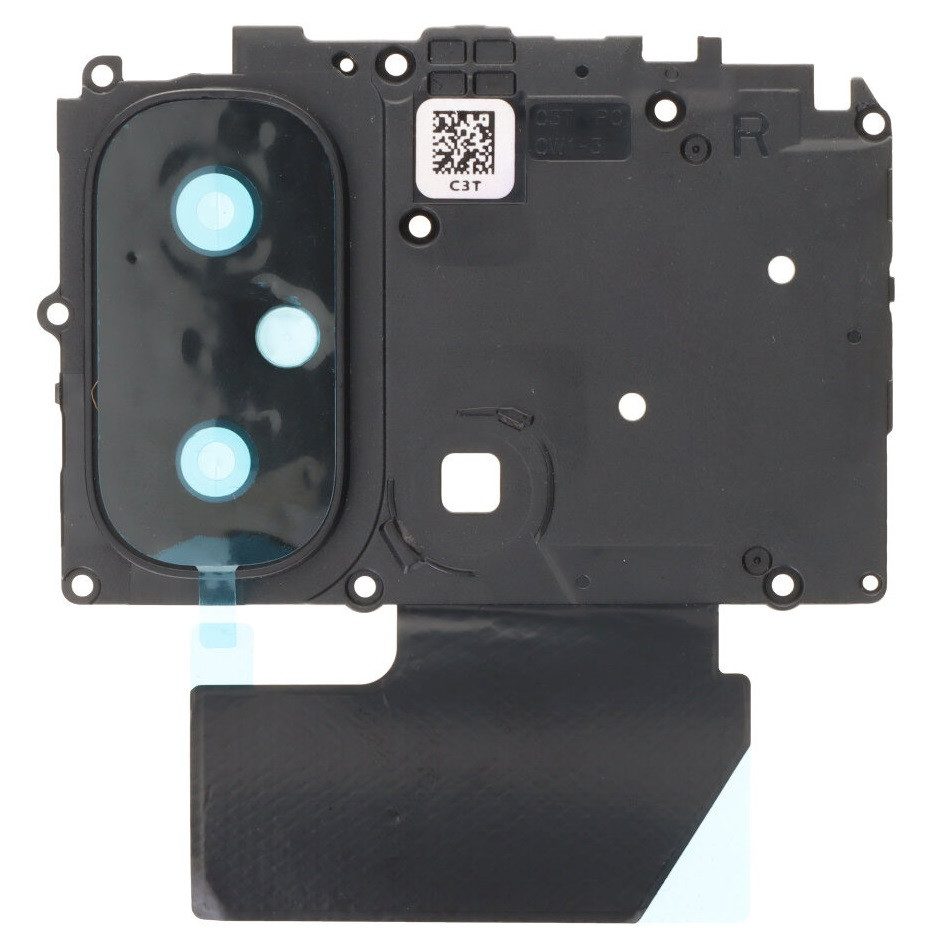 Скло камери Xiaomi Redmi 12C з рамкою чорного кольору, фото 1