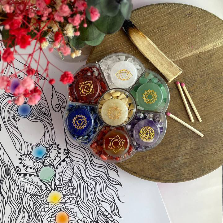 Набір каменів для чакральних медитацій, фото 1