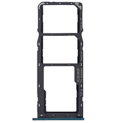 Тримач Sim-карти та карти пам'яті Samsung A207F Galaxy A20s /A307F /A507F зелений, на дві Sim-карти