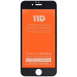 Захисне скло iPhone 6 Plus /6S Plus з чорною рамкою, на весь дисплей, 11D, 9H, Full Curved, Full Glue, без упа