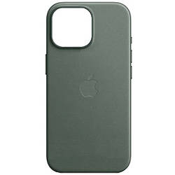 Шкіряний чохол iPhone 15 Pro Apple Leather Case with MagSafe (анімація) - Evergreen