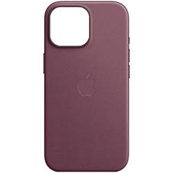 Шкіряний чохол iPhone 15 Pro Max Apple Leather Case with MagSafe (анімація) - Mulberry