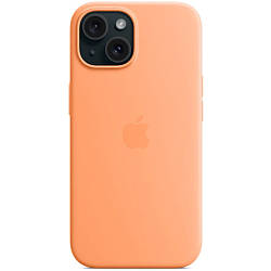 Силіконовий чохол iPhone 15 Apple Silicone Case - Orange Sorbet