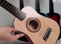 Дитяча гітара дерев'яна, класична, 6- струнна, гітара іграшкова Укулеле струнна