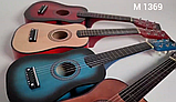 Дитяча гітара дерев'яна, класична, 6- струнна, гітара іграшкова Укулеле струнна, фото 2