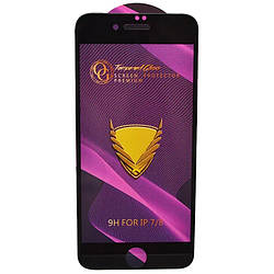 Захисне скло iPhone 7 /8 /SE 2020 /SE 2022 з чорною рамкою, на весь дисплей, 9H, Golden Armor OG, Full-Screen,