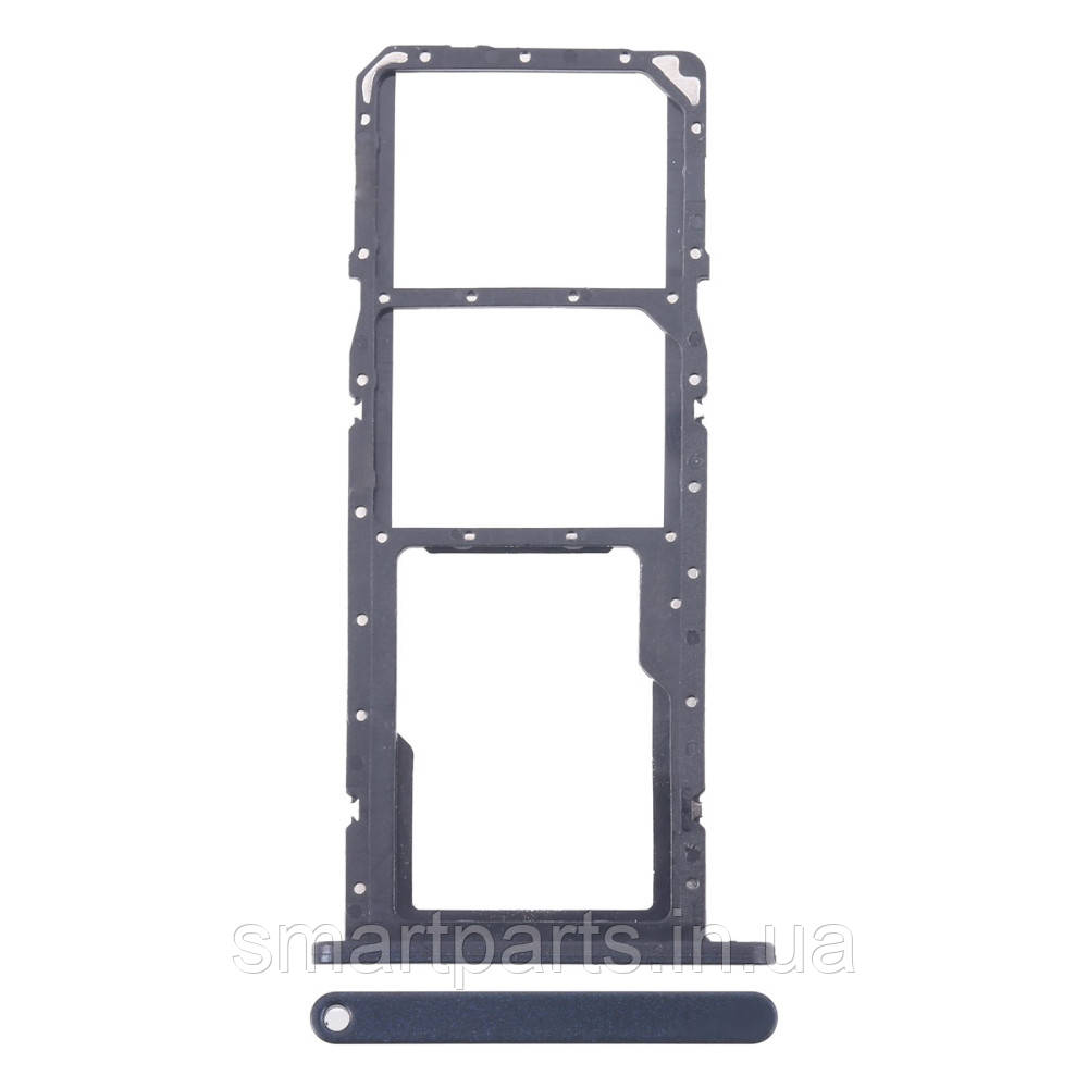 Тримач Sim-карти та карти пам'яті Tecno Spark 20C BG7n чорний, Gravity Black, на дві Sim-карти