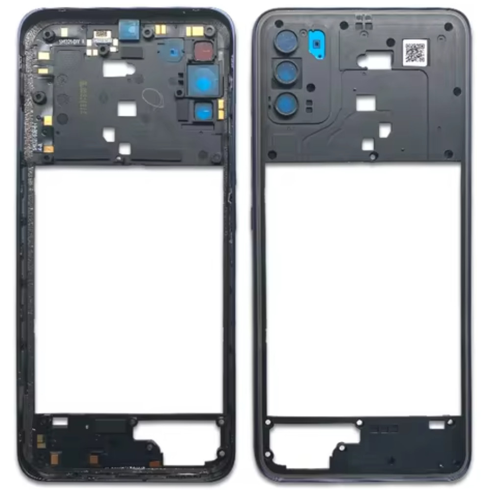 Рамка корпусу Motorola XT2137 Moto G50 сіра, Steel Gray + скло камери
