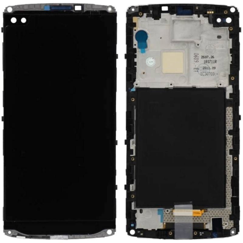 Дисплей LG H900 V10 /H901 /H960 /H961 /H962 чорний, оригінал PRC в рамці, фото 1