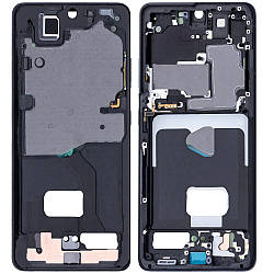 Рамка дисплея Samsung G998 Galaxy S21 Ultra чорна, Phantom Black, Titanium, Navy, Brown