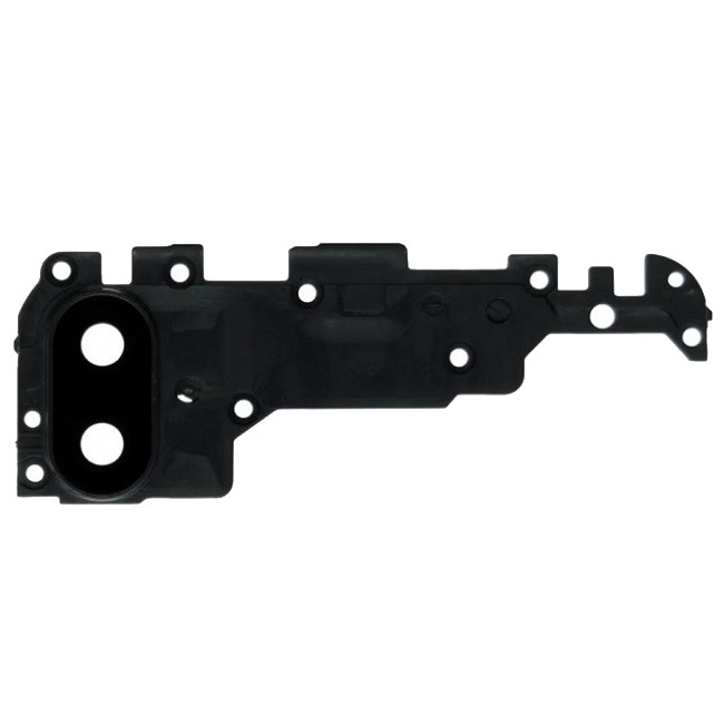 Скло камери Samsung A107 Galaxy A10s з рамкою чорного кольору, фото 1