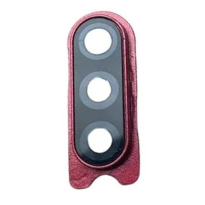 Скло камери Samsung A207 Galaxy A20s з рамкою червоного кольору, фото 1