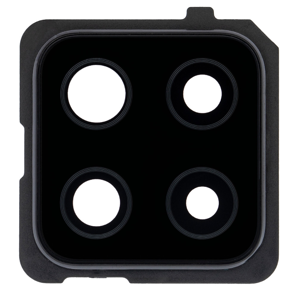 Скло камери Samsung A426 Galaxy A42 5G з рамкою чорного кольору, Prism Dot Black, фото 1