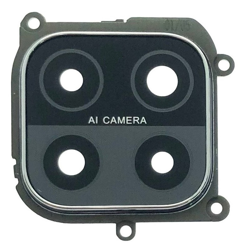 Скло камери Oppo A15 /A15s з рамкою чорного кольору, фото 1