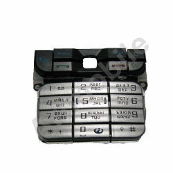 Клавіатура Nokia 3230, чорно-срібляста, з російськими літерами