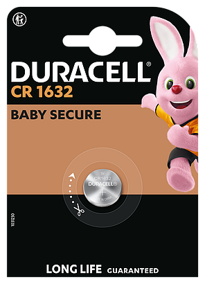 Спеціальна літієва батарейка типу «таблетка» Duracell 1632 3V, (CR1632), 1 шт. в упаковці, фото 4