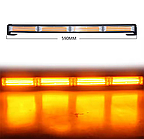 Стробоскоп-балка на дах 12-24v – жовтий колір 4 COB (59.5*4.5*5.5 cm). Проблисковий маячок жовтого кольору