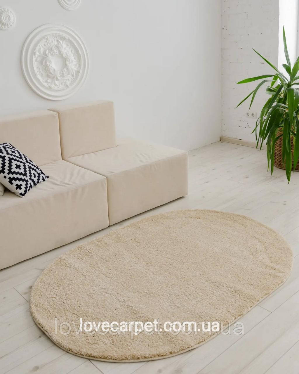 Килим Shaggy Fantasy beige овал 2.50х3.50