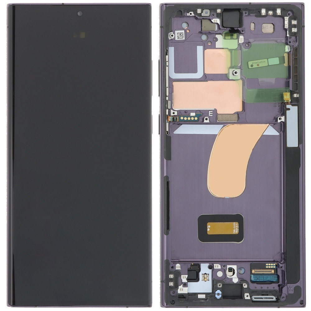 Дисплей Samsung S918 Galaxy S23 Ultra чорний, OLED (Small LCD), з рамкою, Phantom Black, фото 1