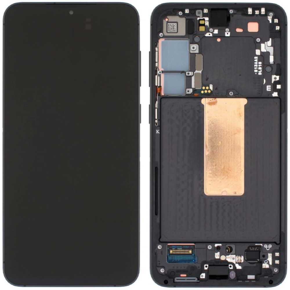Дисплей Samsung S916 Galaxy S23+ чорний, OLED, з рамкою, Phantom Black, фото 1