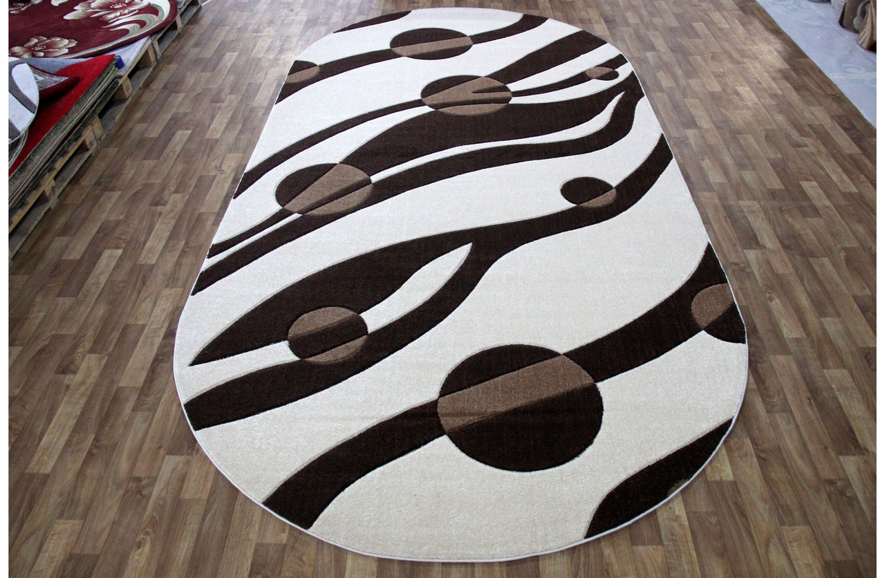 Килим 1.00х2.00 Овал MELISA 0357 CREAM, фото 1