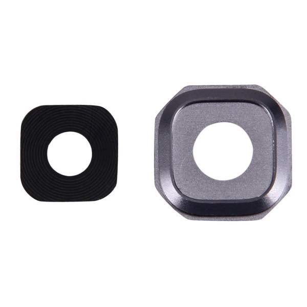 Скло камери Samsung A500 Galaxy A5 з рамкою чорного кольору, фото 1