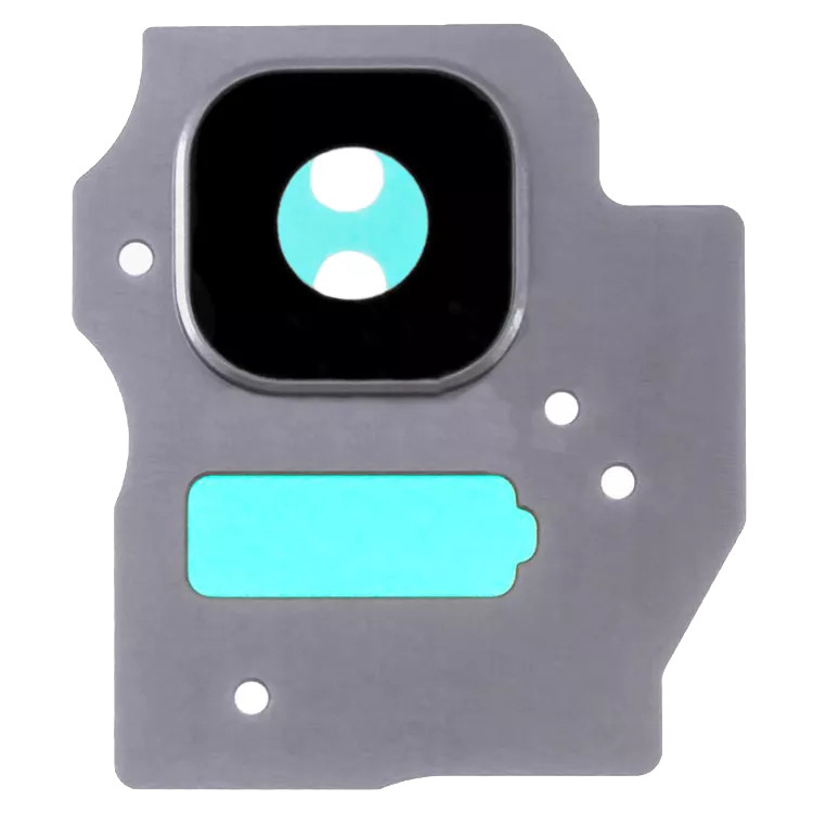 Скло камери Samsung G955 Galaxy S8+ з рамкою сірого кольору, Orchid Gray, фото 1