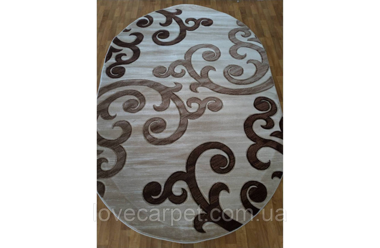 Килим 0.60х1.00 Овал MERAL 6733 CREAM